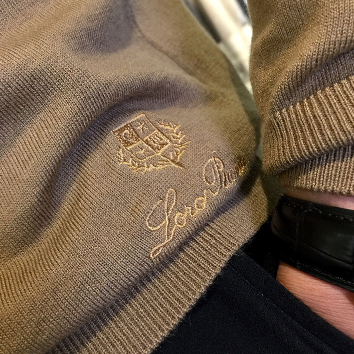 最高級ロロ・ピアーナスーパーコピー LoroPiana カシミヤハイゲージモックネックニット ブラウン 2525182 セーター メンズ 人気 - 画像 (6)