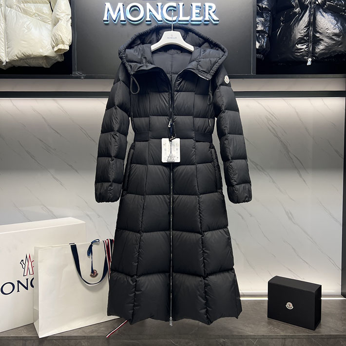 最高級モンクレールスーパーコピー Moncler CAILLE Long Coat ダウンコート フード付き ブラック 2525195 モンクレール ロングダウン レディース - 画像 (9)