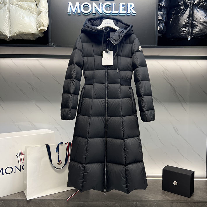 最高級モンクレールスーパーコピー Moncler CAILLE Long Coat ダウンコート フード付き ブラック 2525195 モンクレール ロングダウン レディース - 画像 (8)