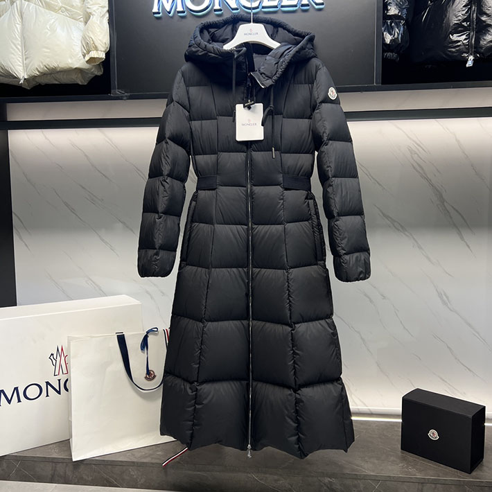 最高級モンクレールスーパーコピー Moncler CAILLE Long Coat ダウンコート フード付き ブラック 2525195 モンクレール ロングダウン レディース - 画像 (5)