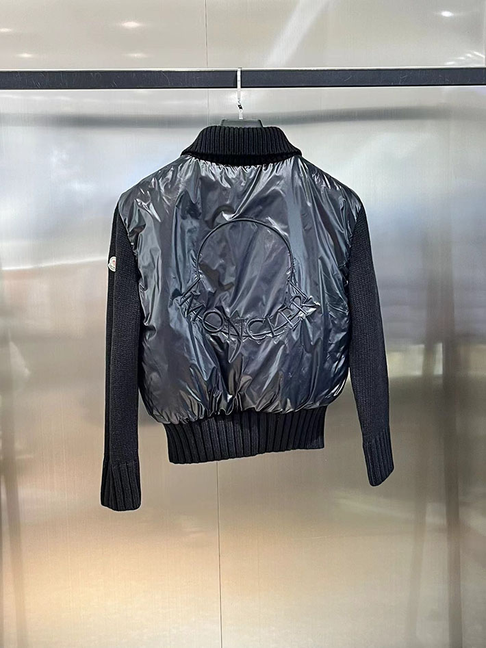 最高級モンクレールスーパーコピー Moncler ニット ウォーム ダウンジャケット クラシックジャケット ブラック 2525197 レディース モンクレール ダウン - 画像 (7)