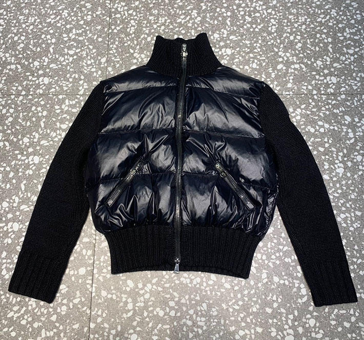 最高級モンクレールスーパーコピー Moncler ニット ウォーム ダウンジャケット クラシックジャケット ブラック 2525197 レディース モンクレール ダウン - 画像 (6)