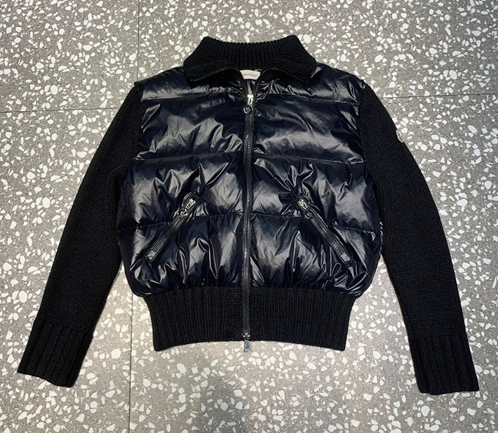 最高級モンクレールスーパーコピー Moncler ニット ウォーム ダウンジャケット クラシックジャケット ブラック 2525197 レディース モンクレール ダウン - 画像 (5)
