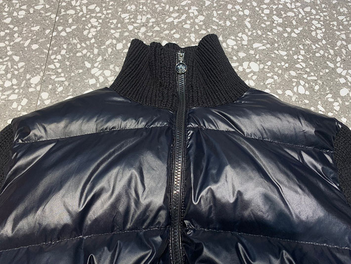 最高級モンクレールスーパーコピー Moncler ニット ウォーム ダウンジャケット クラシックジャケット ブラック 2525197 レディース モンクレール ダウン - 画像 (4)