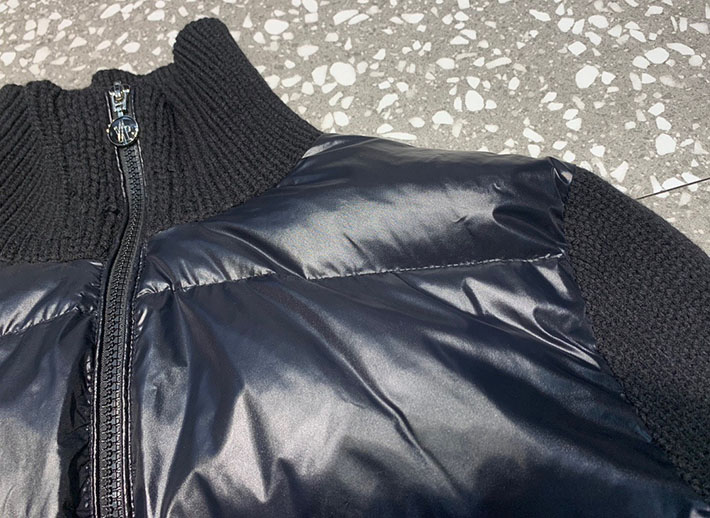 最高級モンクレールスーパーコピー Moncler ニット ウォーム ダウンジャケット クラシックジャケット ブラック 2525197 レディース モンクレール ダウン - 画像 (3)