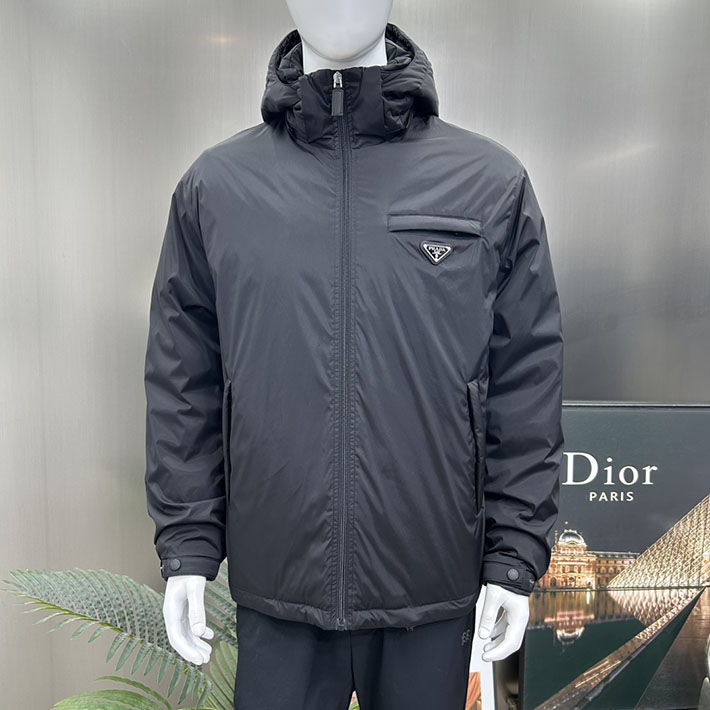 最高級プラダスーパーコピー PRADA 2025新作 Re-Nylon パファージャケット ブラック 2525207 プラダ ジャケット アウトレット - 画像 (16)