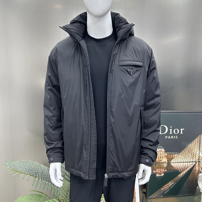 最高級プラダスーパーコピー PRADA 2025新作 Re-Nylon パファージャケット ブラック 2525207 プラダ ジャケット アウトレット - 画像 (14)