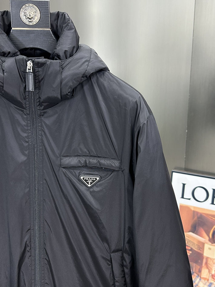 最高級プラダスーパーコピー PRADA 2025新作 Re-Nylon パファージャケット ブラック 2525207 プラダ ジャケット アウトレット - 画像 (13)