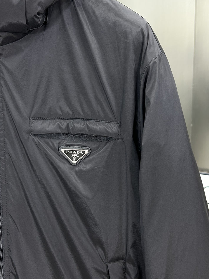最高級プラダスーパーコピー PRADA 2025新作 Re-Nylon パファージャケット ブラック 2525207 プラダ ジャケット アウトレット - 画像 (10)