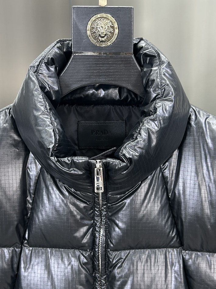 最高級プラダスーパーコピー PRADA 2025新作 Re-Nylon パファージャケット ブラック 2525217 今年 流行るダウン メンズ - 画像 (10)