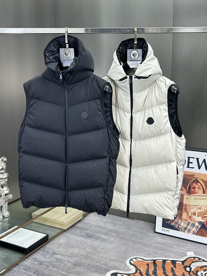 最高級モンクレールスーパーコピー Moncler GILET TRAPUNTATURA DIAGONALEダウンベスト ホワイト 2525223 ダウンベスト メンズ おしゃれ - 画像 (14)
