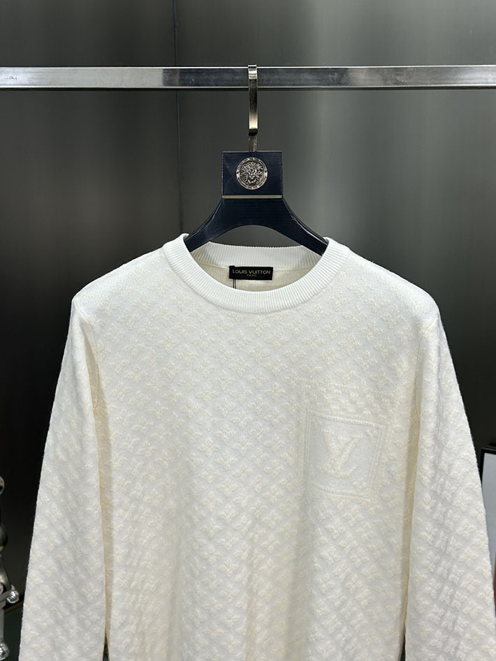 最高級ルイヴィトンスーパーコピー Vuitton モノグラムポインテールプルオーバー ホワイト 2525238 ビジネス セーター メンズ おしゃれ - 画像 (8)