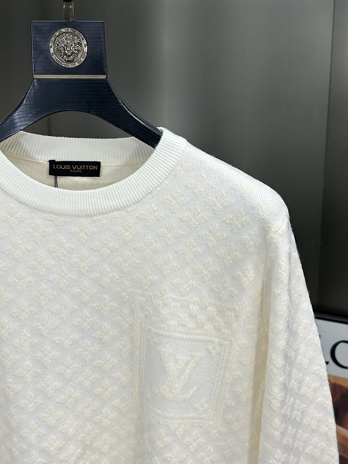 最高級ルイヴィトンスーパーコピー Vuitton モノグラムポインテールプルオーバー ホワイト 2525238 ビジネス セーター メンズ おしゃれ - 画像 (7)