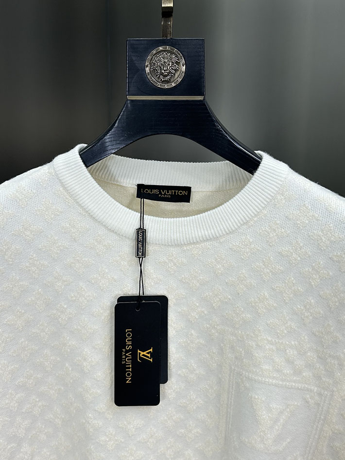 最高級ルイヴィトンスーパーコピー Vuitton モノグラムポインテールプルオーバー ホワイト 2525238 ビジネス セーター メンズ おしゃれ - 画像 (4)