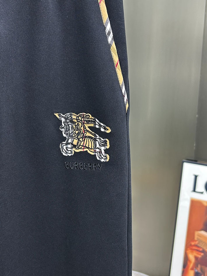 最高級バーバリースーパーコピー BURBERRY ロングパンツ メンズ ボトムス スウェット ロゴプリント ブラック 2525240 バーバリー パンツ メンズ - 画像 (8)