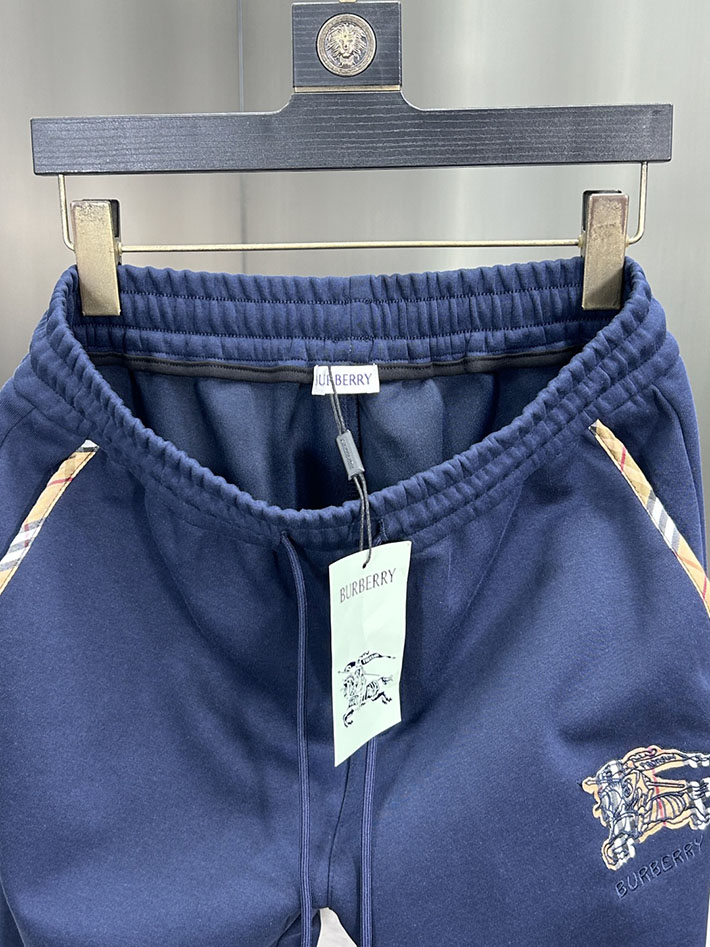 最高級バーバリースーパーコピー BURBERRY ロングパンツ メンズ ボトムス スウェット ロゴプリント ブルー 2525241 バーバリー パンツ メンズ - 画像 (4)
