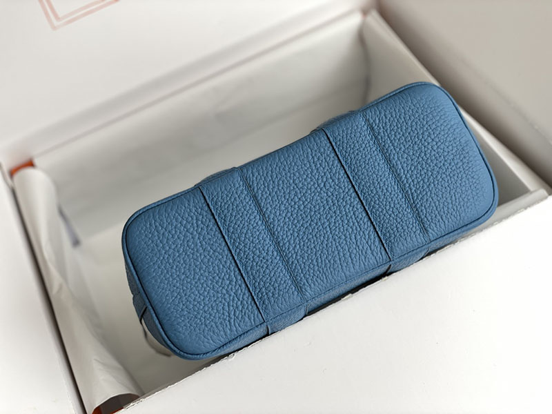 エルメス トートバッグ 革 HERMES ネオ・ガーデン 23 ブルーザンジバル ネゴンダ/トワルアッシュ シルバー金具 2526241 トートバッグ ブランド 人気 - 画像 (8)