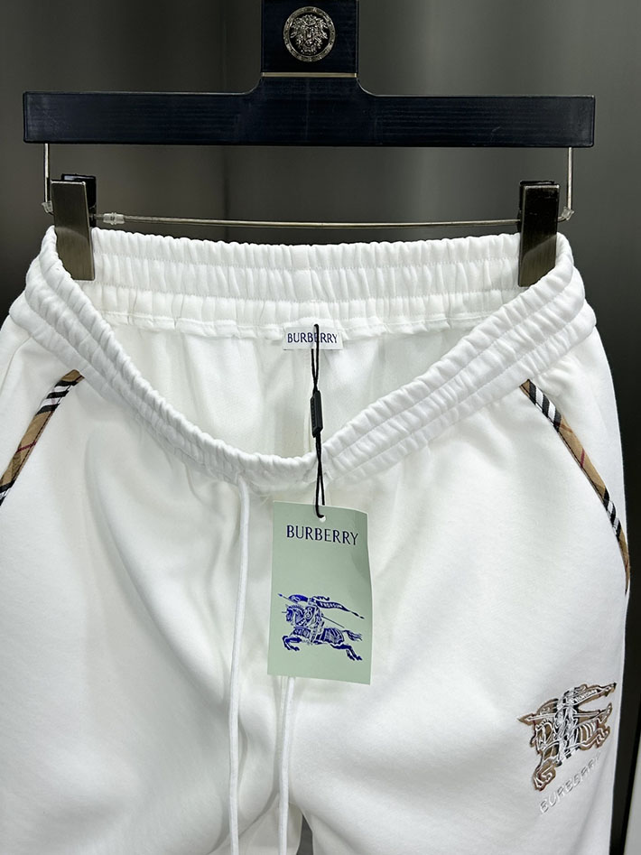 最高級バーバリースーパーコピー BURBERRY ロングパンツ メンズ ボトムス スウェット ロゴプリント ホワイト 2525242 バーバリー パンツ メンズ - 画像 (5)