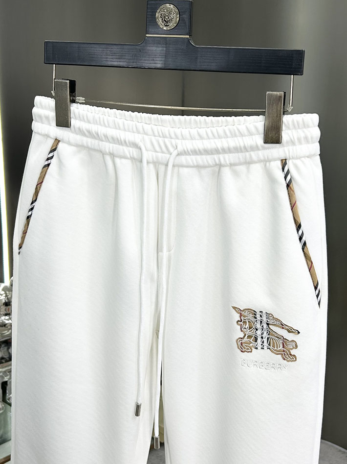 最高級バーバリースーパーコピー BURBERRY ロングパンツ メンズ ボトムス スウェット ロゴプリント ホワイト 2525242 バーバリー パンツ メンズ - 画像 (2)