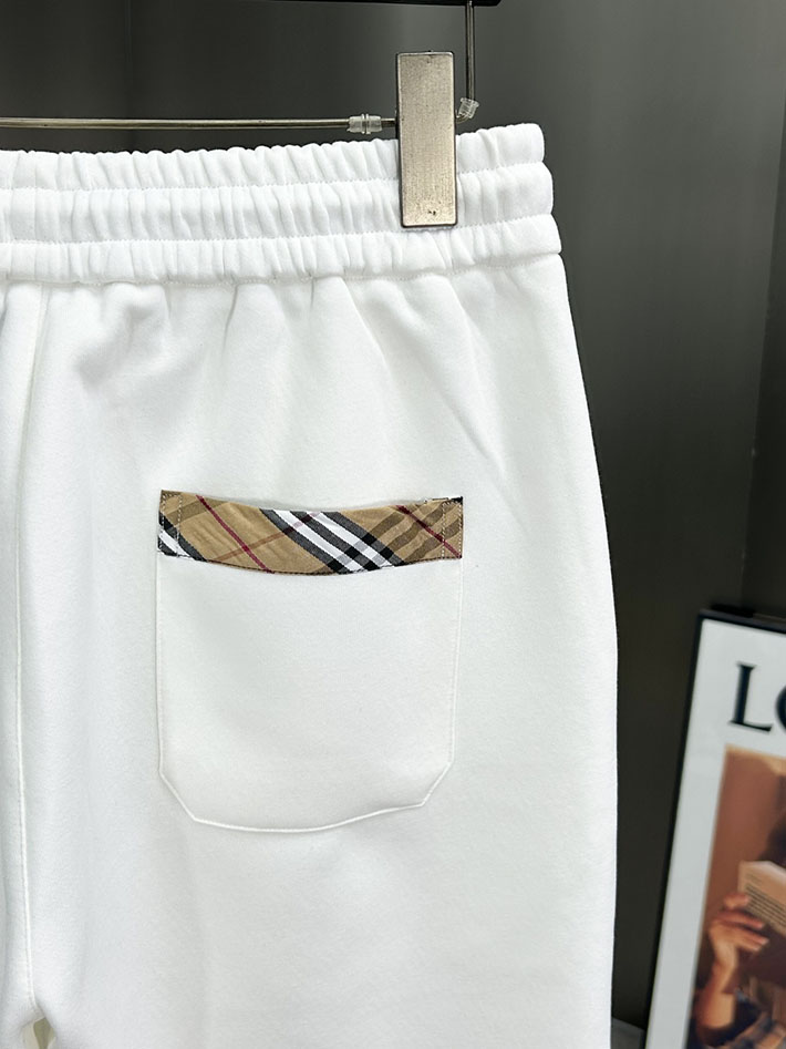 最高級バーバリースーパーコピー BURBERRY ロングパンツ メンズ ボトムス スウェット ロゴプリント ホワイト 2525242 バーバリー パンツ メンズ - 画像 (6)