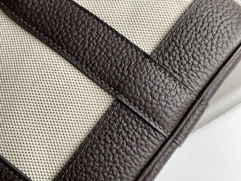 エルメス トートバッグ 革 HERMES ネオ・ガーデン 23 エベンヌ ネゴンダ/トワルアッシュ シルバー金具 2526244 トートバッグ レディース 人気 50代 - 画像 (6)