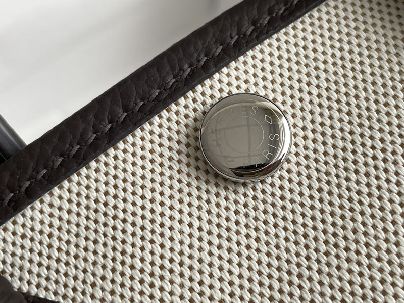 エルメス トートバッグ 革 HERMES ネオ・ガーデン 23 エベンヌ ネゴンダ/トワルアッシュ シルバー金具 2526244 トートバッグ レディース 人気 50代 - 画像 (5)