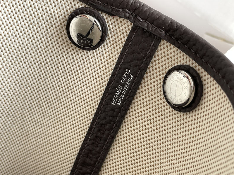 エルメス トートバッグ 革 HERMES ネオ・ガーデン 23 エベンヌ ネゴンダ/トワルアッシュ シルバー金具 2526244 トートバッグ レディース 人気 50代 - 画像 (3)