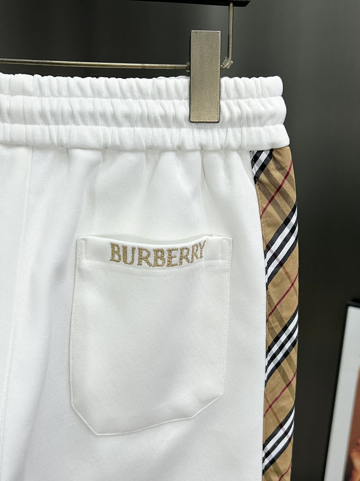 最高級バーバリースーパーコピー BURBERRY ヴィンテージチェックパネルコットンパンツ ボトムス ホワイト 2525246 バーバリー パンツ コーデ - 画像 (5)