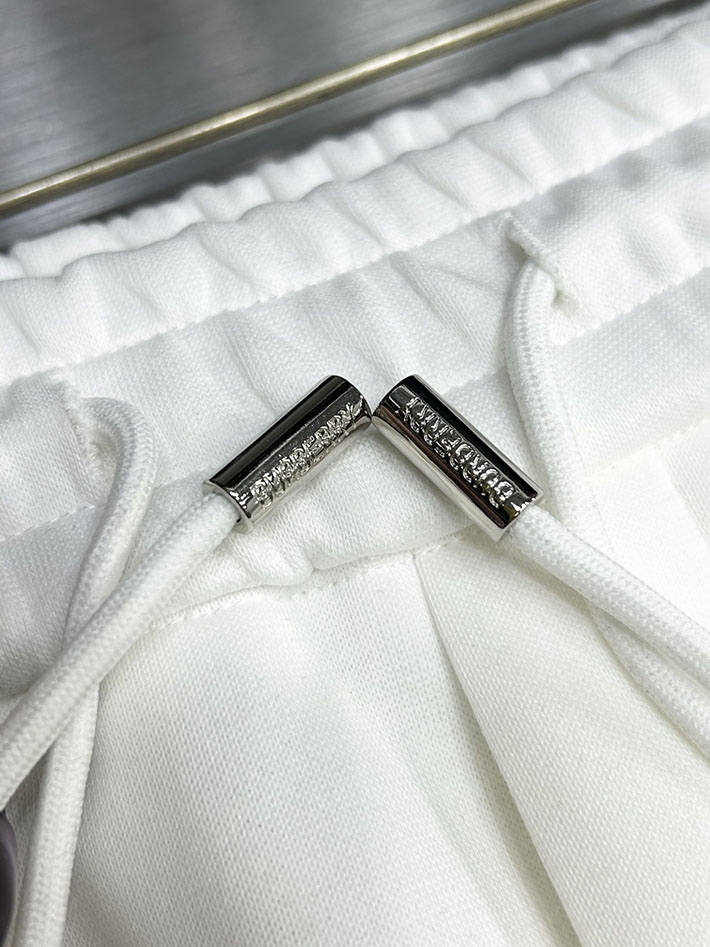 最高級バーバリースーパーコピー BURBERRY ヴィンテージチェックパネルコットンパンツ ボトムス ホワイト 2525246 バーバリー パンツ コーデ - 画像 (3)