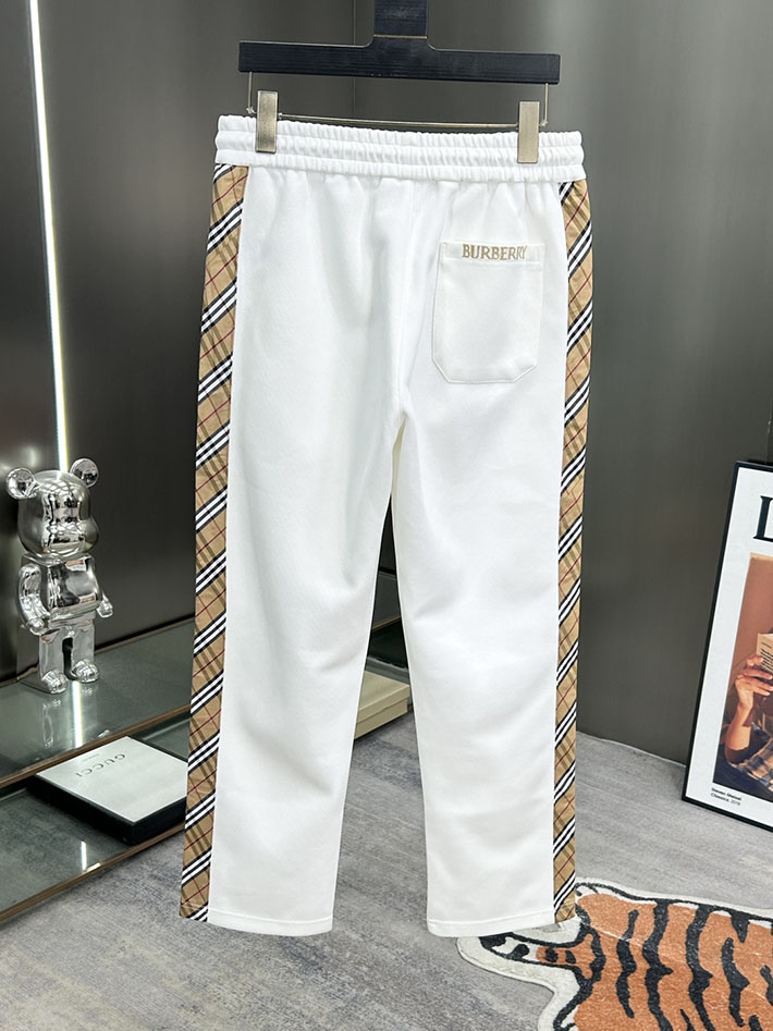 最高級バーバリースーパーコピー BURBERRY ヴィンテージチェックパネルコットンパンツ ボトムス ホワイト 2525246 バーバリー パンツ コーデ - 画像 (13)
