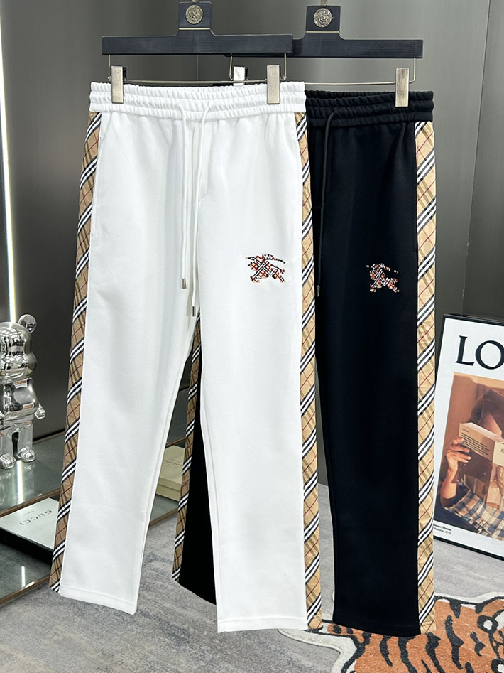 最高級バーバリースーパーコピー BURBERRY ヴィンテージチェックパネルコットンパンツ ボトムス ホワイト 2525246 バーバリー パンツ コーデ - 画像 (12)