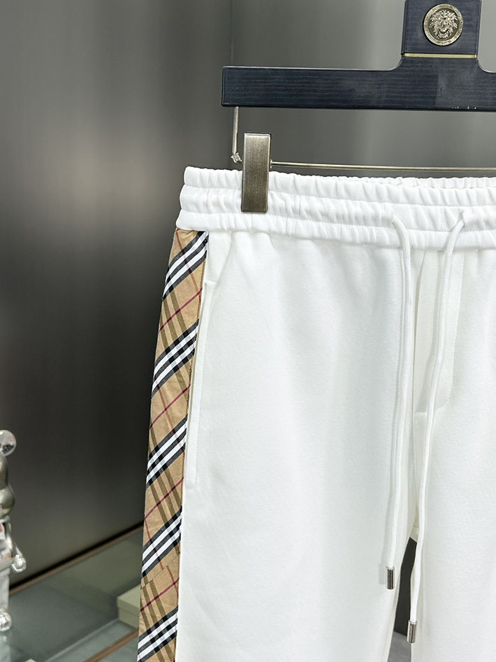 最高級バーバリースーパーコピー BURBERRY ヴィンテージチェックパネルコットンパンツ ボトムス ホワイト 2525246 バーバリー パンツ コーデ - 画像 (10)