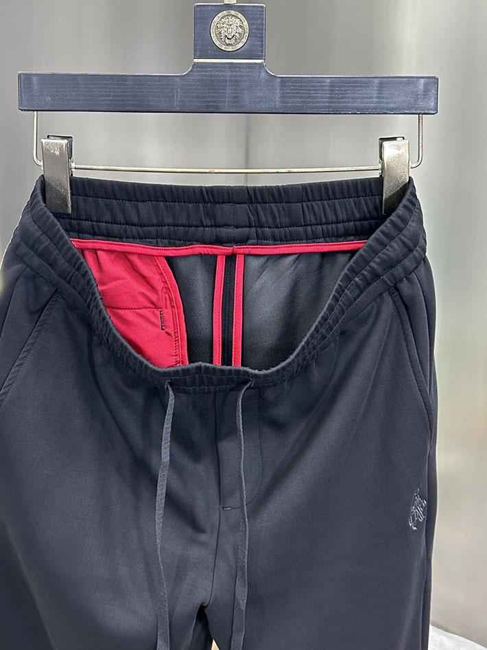 最高級プラダスーパーコピー PRADA トライアングルプレートシルク混トラックロングパンツ ブラック 2525253 プラダ パンツ メンズ - 画像 (3)