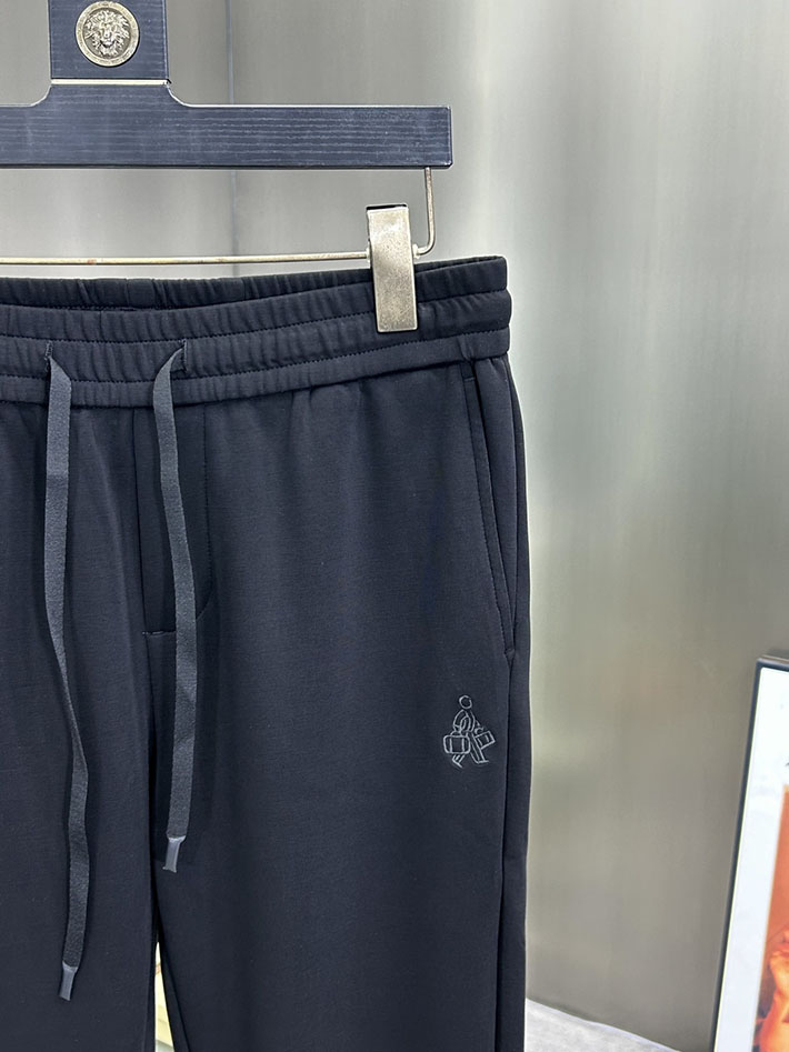最高級プラダスーパーコピー PRADA トライアングルプレートシルク混トラックロングパンツ ブラック 2525253 プラダ パンツ メンズ - 画像 (10)