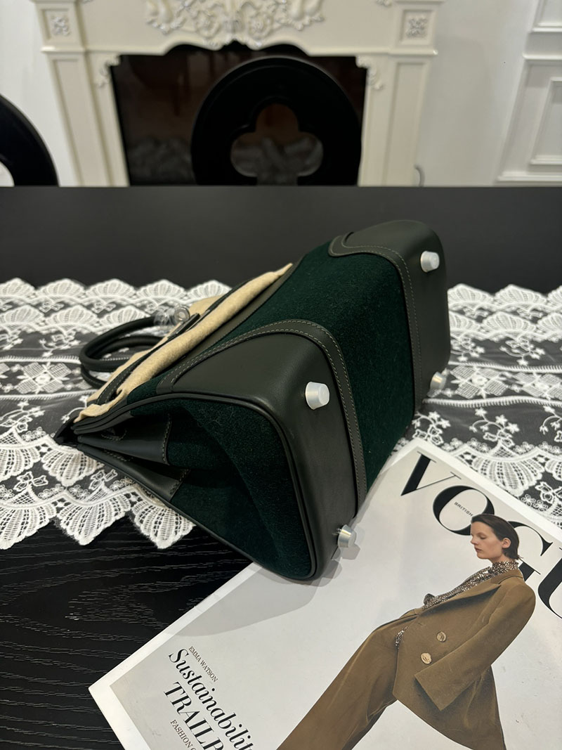 エルメス HERMES バーキン25 ゴーチーム マラカイト スイフト/フェルト シルバー金具 2526253 バーキン25 ゴーチーム - 画像 (5)