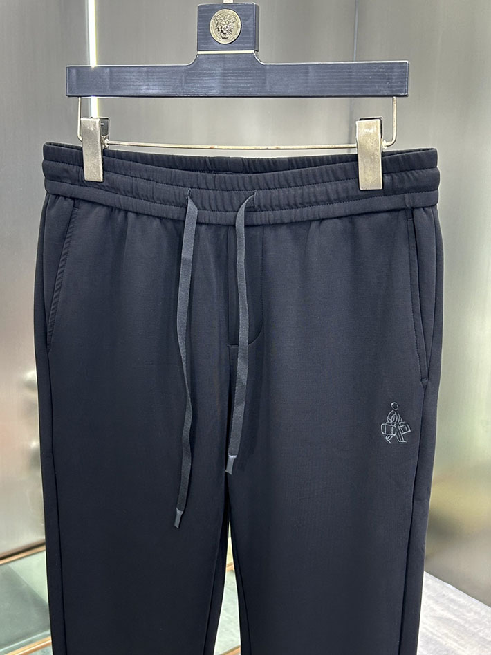 最高級プラダスーパーコピー PRADA トライアングルプレートシルク混トラックロングパンツ ブラック 2525253 プラダ パンツ メンズ - 画像 (5)