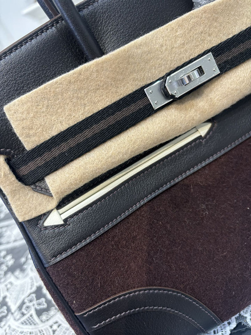エルメス HERMES バーキン25 ゴーチーム ブルーインディゴ スイフト/フェルト シルバー金具 2526254 バーキン25 ゴーチーム - 画像 (5)