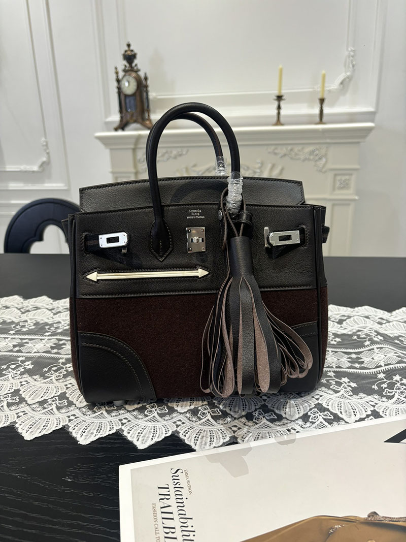 エルメス HERMES バーキン25 ゴーチーム ブルーインディゴ スイフト/フェルト シルバー金具 2526254 バーキン25 ゴーチーム - 画像 (3)