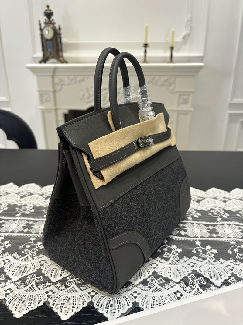 エルメス HERMES バーキン25 ゴーチーム グリメイヤー スイフト/フェルト シルバー金具 2526255 バーキン25 ゴーチーム - 画像 (9)