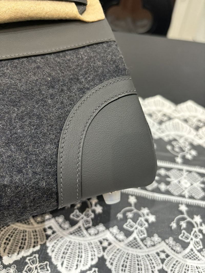 エルメス HERMES バーキン25 ゴーチーム グリメイヤー スイフト/フェルト シルバー金具 2526255 バーキン25 ゴーチーム - 画像 (4)