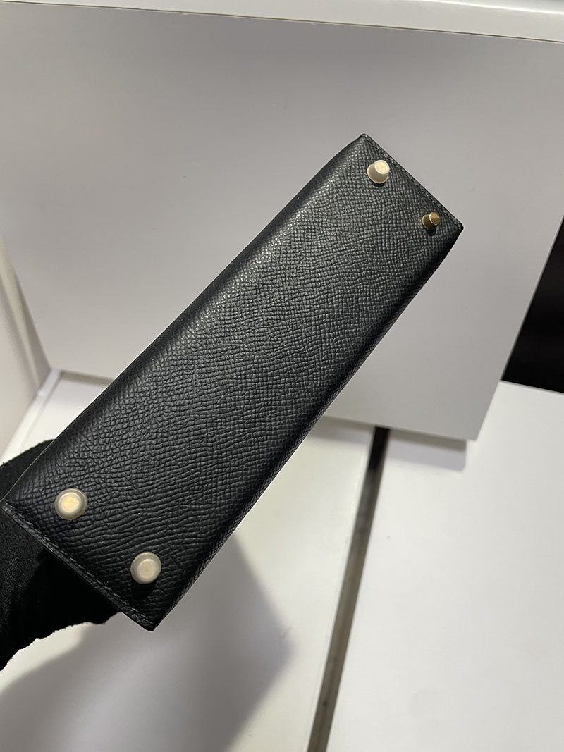 エルメス HERMES ケリーミニ2 タッチ 黒 ブラック ヴォーエプソン/クロコダイル アリゲーターマット ゴールド金具 2526256 - 画像 (4)