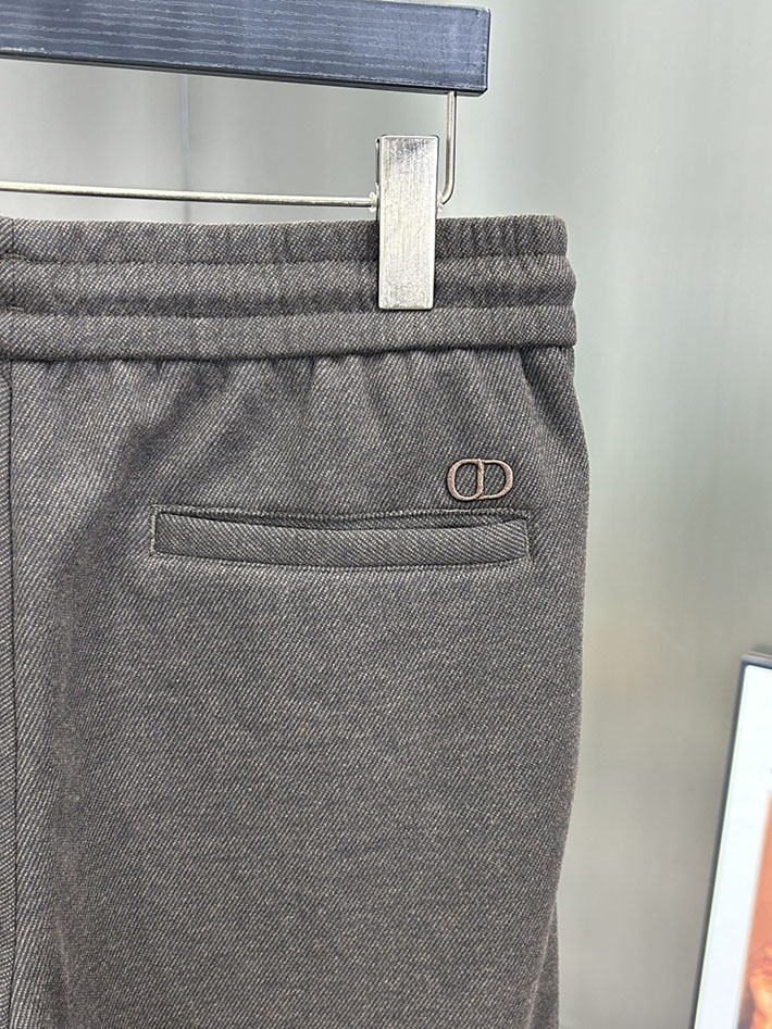 最高級ディオールスーパーコピー Dior ドローストリング チェック スラックス ロングパンツ ブラウン 2525257 ディオール パンツ メンズ - 画像 (4)