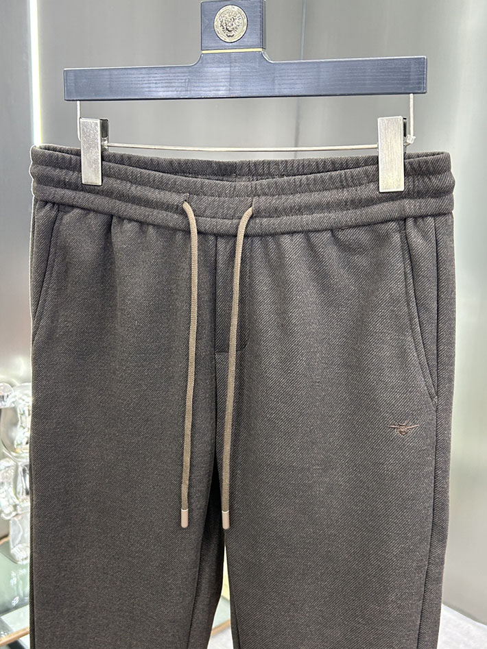 最高級ディオールスーパーコピー Dior ドローストリング チェック スラックス ロングパンツ ブラウン 2525257 ディオール パンツ メンズ - 画像 (5)