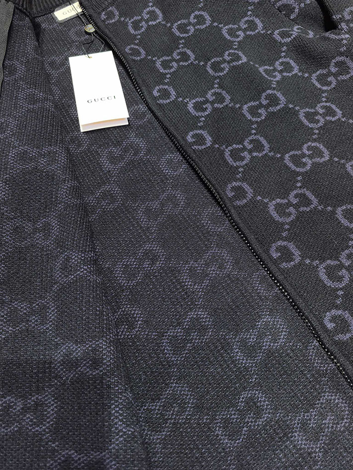 グッチ直営アウトレット店 GUCCI ハイブランドカーディガン アウター ニット ジャケット ブラック 2525278 グッチ ジャケット アウトレット - 画像 (4)