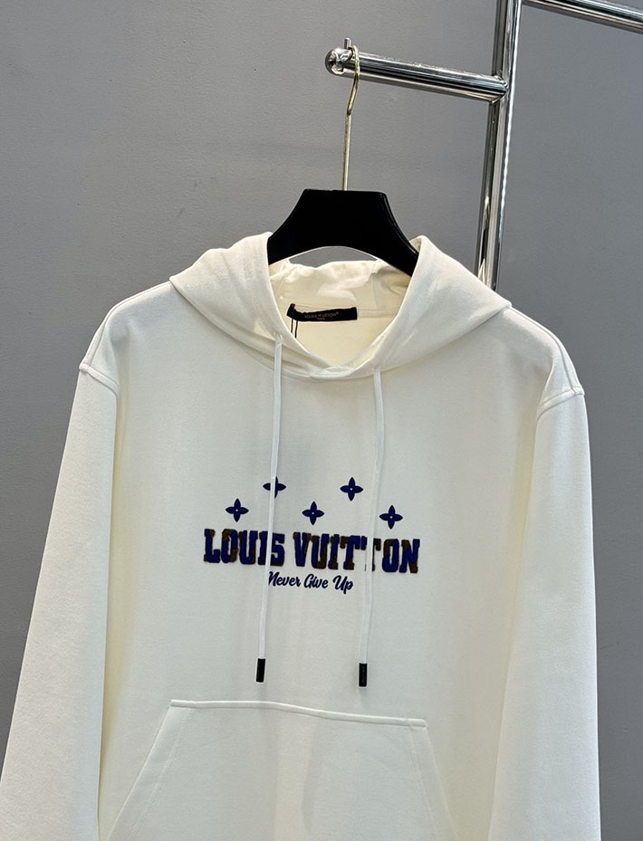 最高級ルイヴィトンスーパーコピー Vuitton シグネチャーフーディ エンブロイダリー ホワイト 2525297 ルイヴィトン パーカー 新作 - 画像 (9)