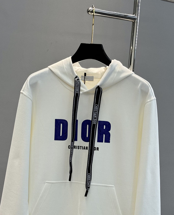 最高級ディオールスーパーコピー Dior DANIEL ARSHAM ロゴ コットンフーディ ホワイト 2525299 ディオール パーカー 新作 - 画像 (9)
