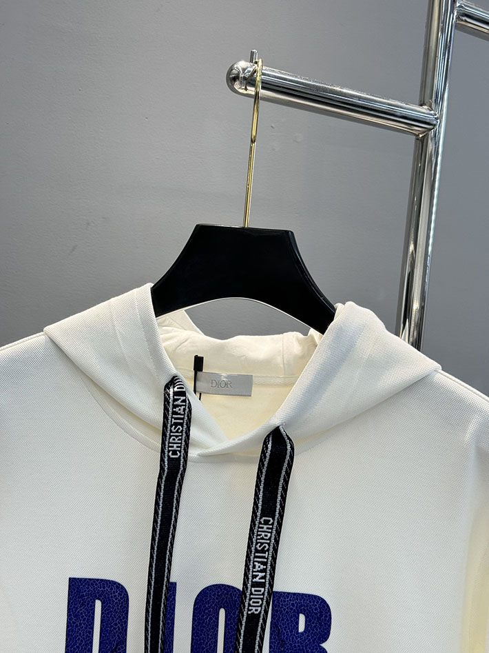 最高級ディオールスーパーコピー Dior DANIEL ARSHAM ロゴ コットンフーディ ホワイト 2525299 ディオール パーカー 新作 - 画像 (8)