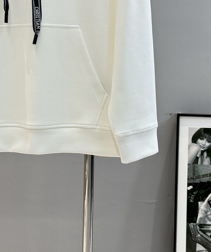 最高級ディオールスーパーコピー Dior DANIEL ARSHAM ロゴ コットンフーディ ホワイト 2525299 ディオール パーカー 新作 - 画像 (4)