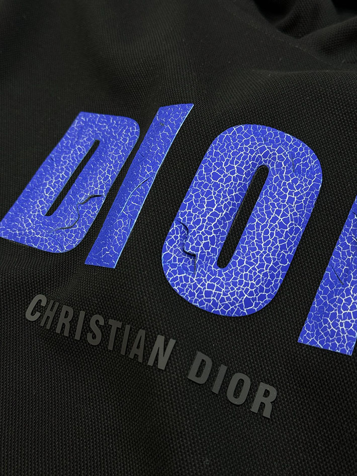 最高級ディオールスーパーコピー Dior DANIEL ARSHAM ロゴ コットンフーディ ブラック 2525300 ディオール パーカー 新作 - 画像 (4)