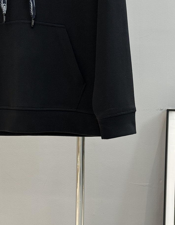 最高級ディオールスーパーコピー Dior DANIEL ARSHAM ロゴ コットンフーディ ブラック 2525300 ディオール パーカー 新作 - 画像 (3)